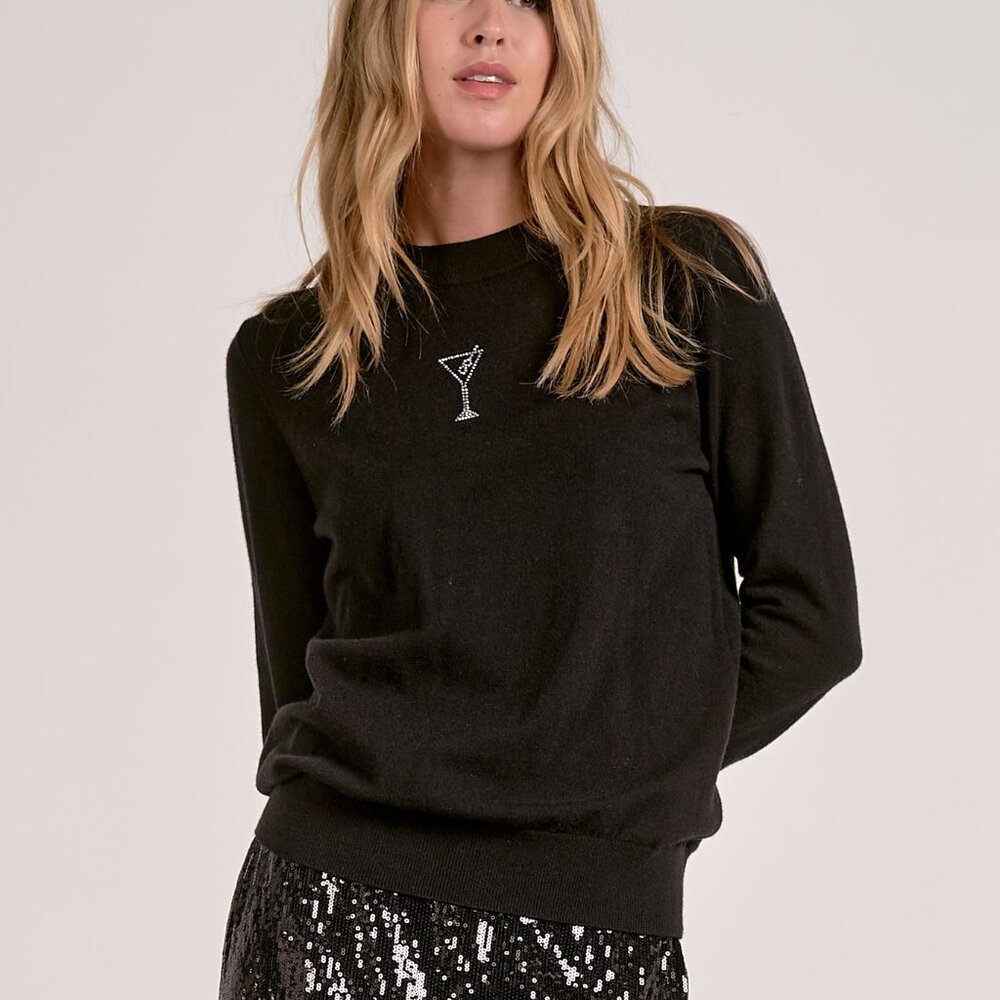 NWT Elan Martini Crewneck Sweater